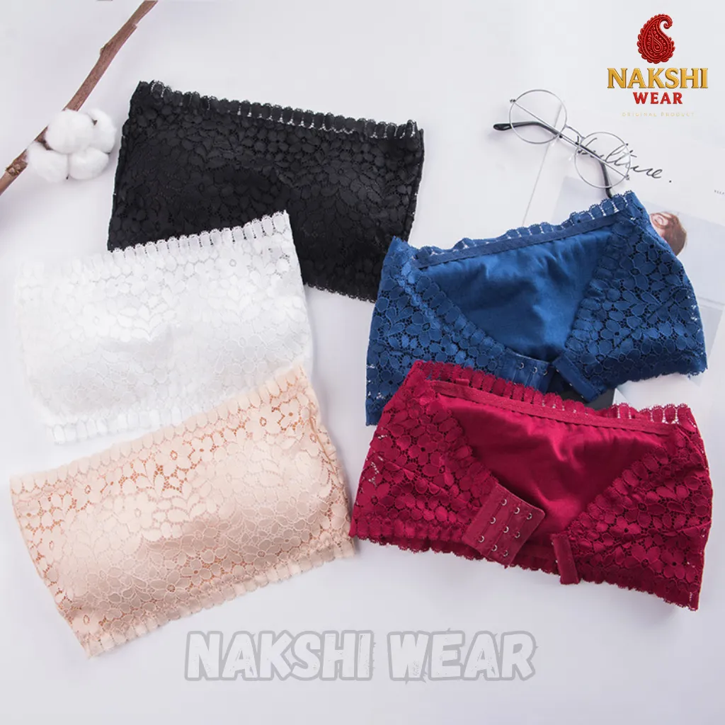 Seamless Lace Strapless Chest Bra - Image 2