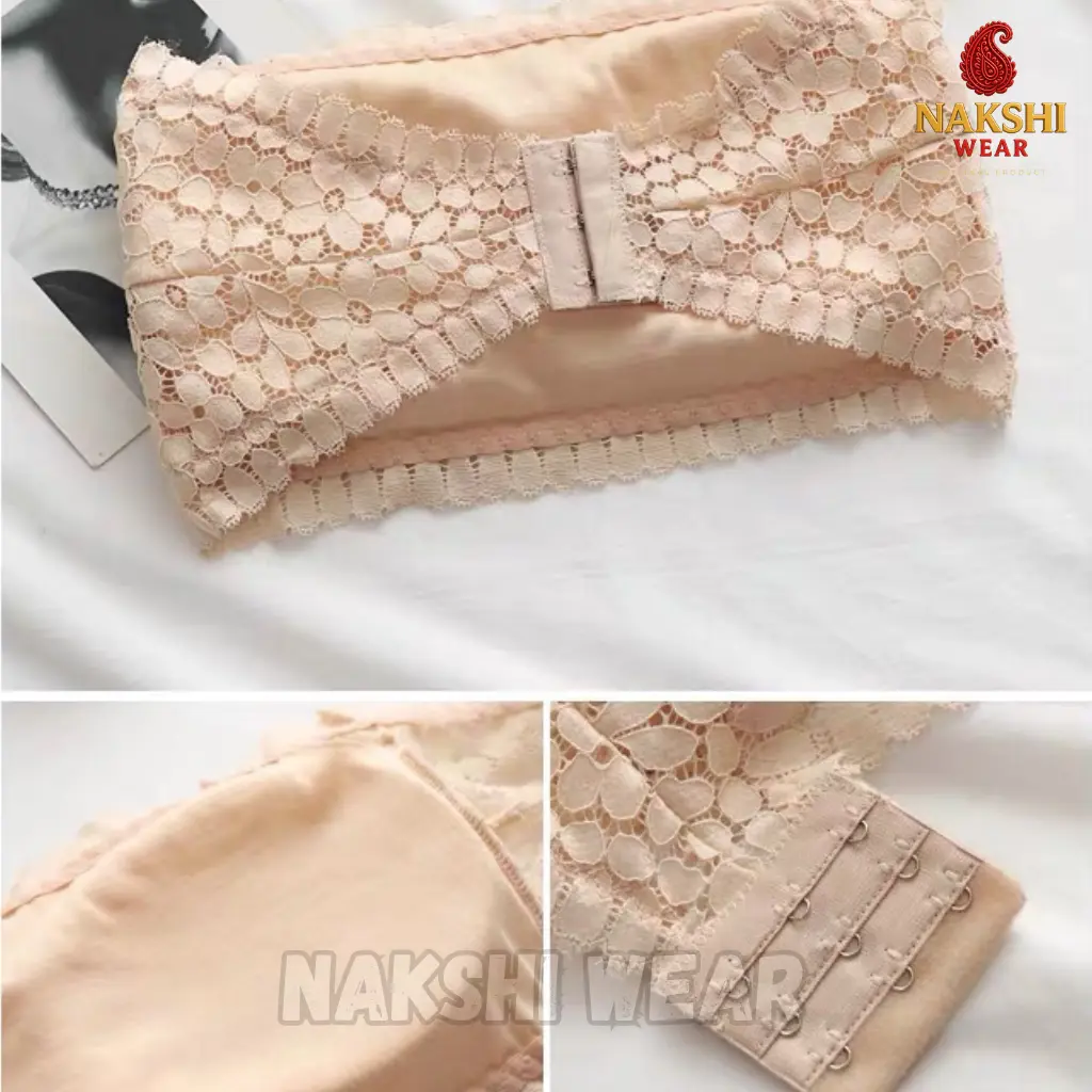 Seamless Lace Strapless Chest Bra - Image 4
