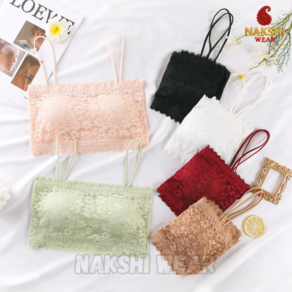 Seamless Lace Wire-Free Triangle Bra - Image 5