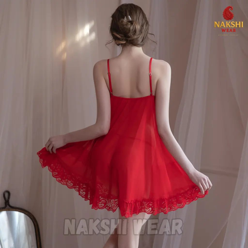 Luxury Lace Sheer Nightgown - Image 8