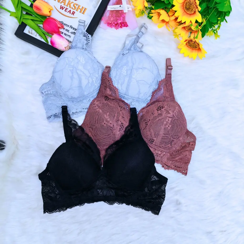 3 Pcs Combo Push-Up Bra - Image 5