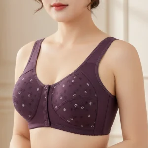 Button Bra Purple Color